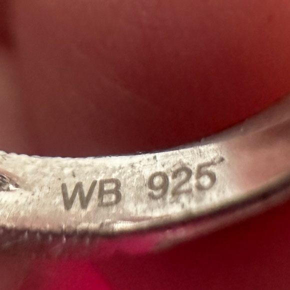 Parabia Blue Apatite & CZ vintage style Sterling Silver Ring by Generations 1912 - Picture 9 of 12